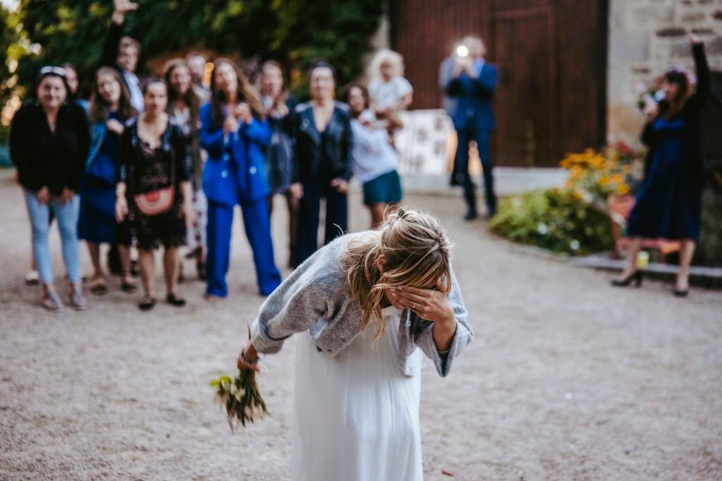 lancer du bouquet mariage