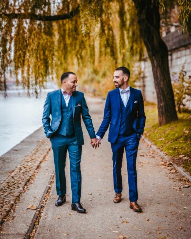 sur les quais de Saône - mariage gay Lyon